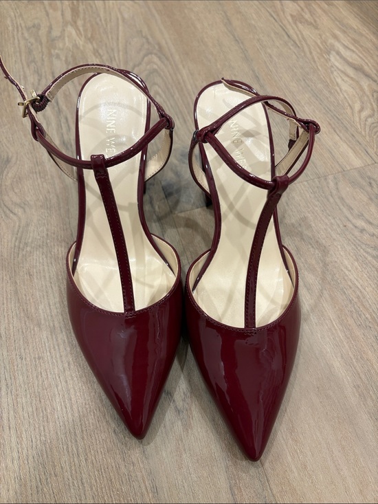 Nine West Shoes - Nine West Wine T-Strap Pointed Heels